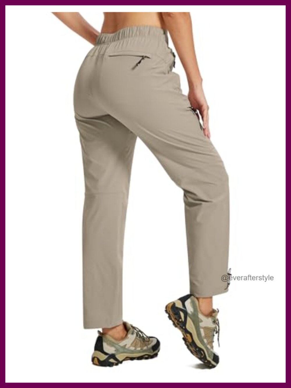 Waterproof Lightweight Hiking Cargo Pants with Zipper Pockets